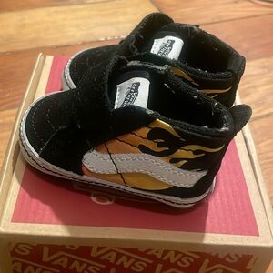 Vans Flame Fire Crib shoes